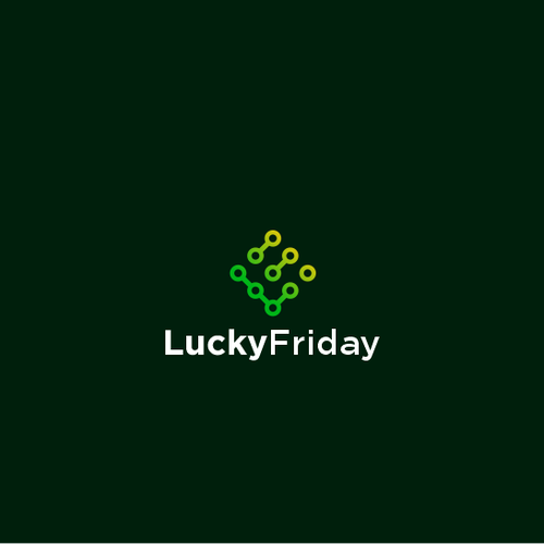 Investment brand with the title 'Lucky Friday Logo Concept'