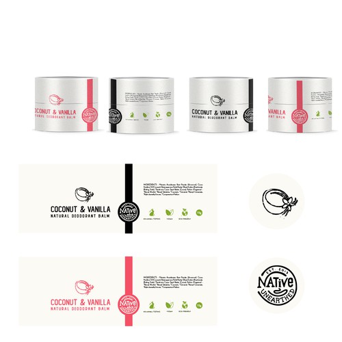 Deodorant design with the title 'Deodorant | Packaging Design '