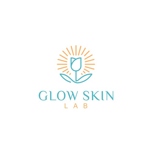 Glow logo with the title 'GLOW SKIN LAB'