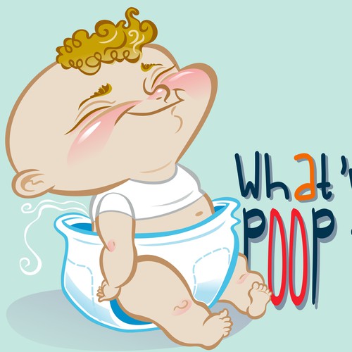 Cartoonish artwork with the title 'What's Your Poop Face? ~ GUARANTEED ~ $50 Add On! ~ Shirt Design Needed'