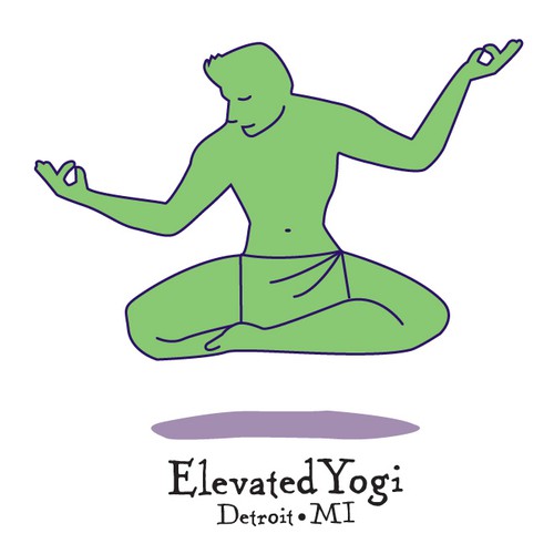 Michigan logo with the title 'Detroit Yoga Studio - Logo Design'