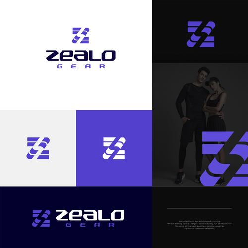 Athletic logo with the title 'Zealo Gear'
