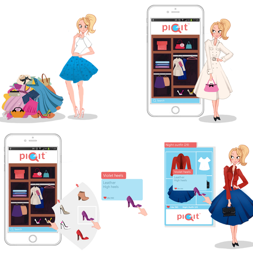 Conceptual artwork with the title 'Design for an application '