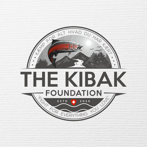 Trout design with the title 'Non profit Foundation logo'