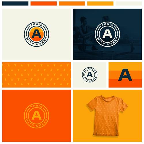 Pattern logo with the title 'Retro logo'