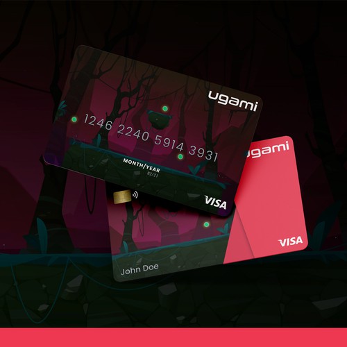 Credit card design with the title 'Credit Card concept made for ugami.1'