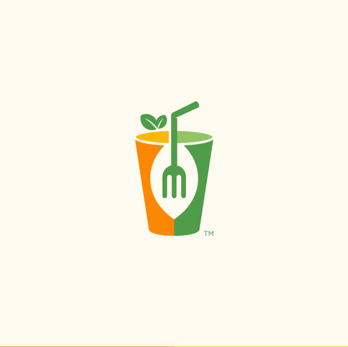 Juice bar design with the title 'Concept for the logo Simply Greens'