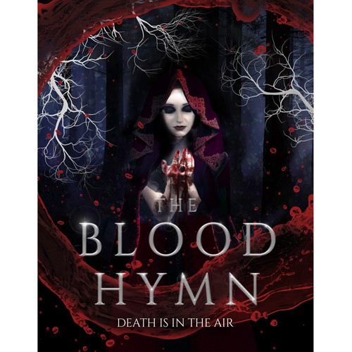 Dark fantasy book cover with the title 'death is in the air'