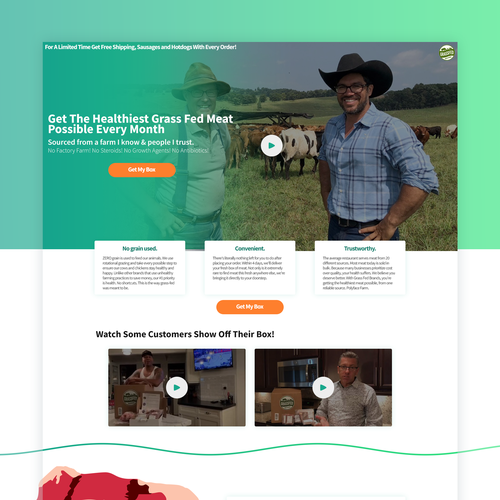 Natural website with the title 'Homepage entry'