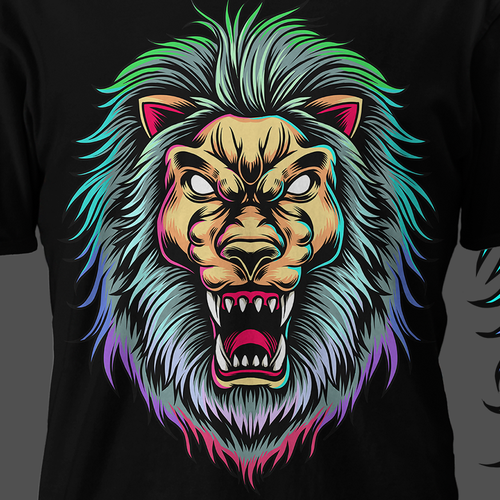 lion head t shirt