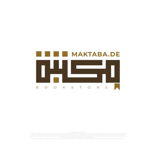 Qatar logo with the title 'Maktaba.de logo '