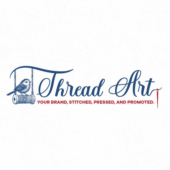 Embroidery design with the title 'Thread Art'