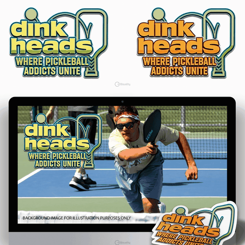 Pickleball  logo with the title 'Dinkheads'