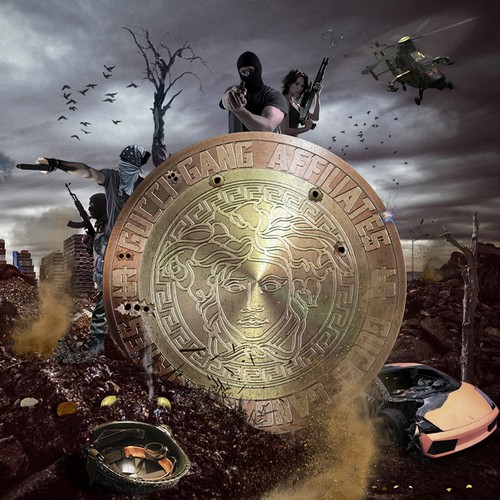 War artwork with the title 'CD Cover 2'