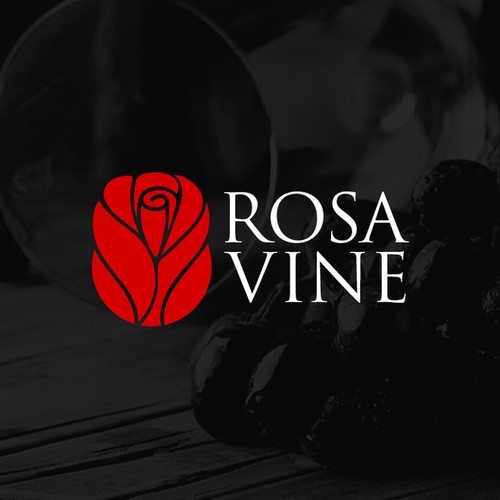 Vine logo with the title 'Rose Vine'