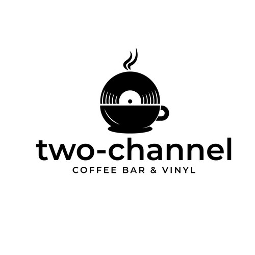 Coffee shop brand with the title 'Two Channel'