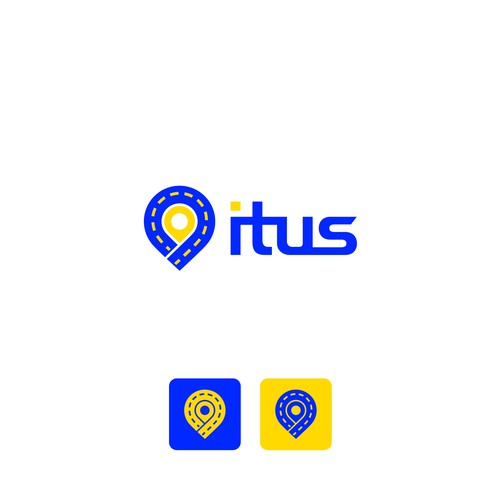 Way design with the title 'Logo concept for infrastructure transport assets app'