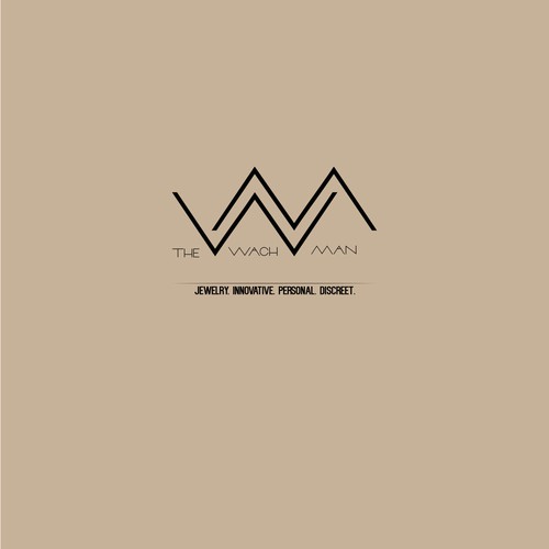 Men's fashion logo with the title 'New logo for online men watch delivery service'