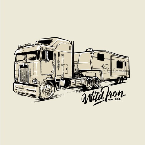Truck design with the title 'Wild Iron Co.'
