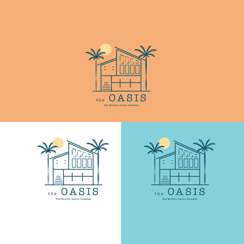 Airbnb design with the title 'Logo for beach house'