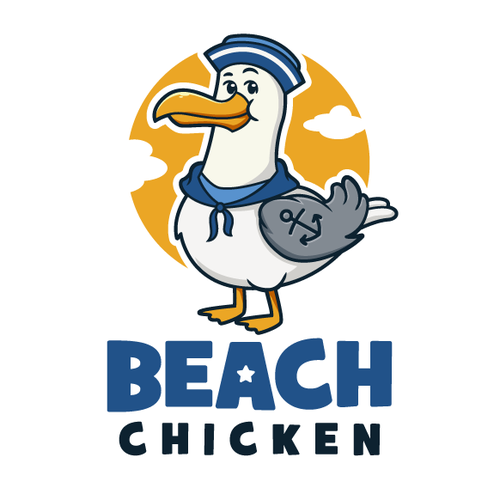 Sailor logo with the title 'Beach Chicken'