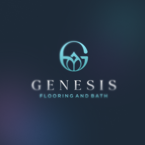 Bathroom design with the title 'GENESIS Flooring & Bath'