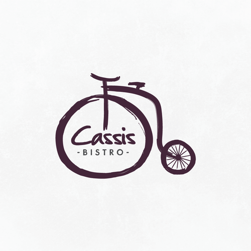 Bike logo with the title 'Vintage bike illustration logo'