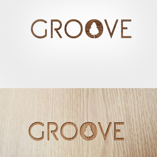 Artsy design with the title 'Groove Tree  logo'