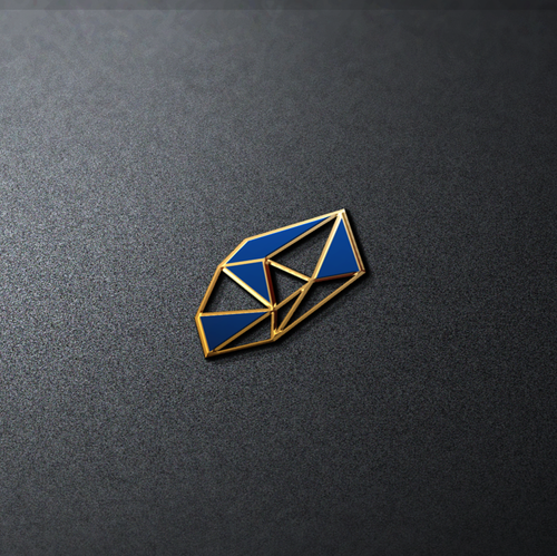 Gold jewelry logo with the title 'DESIGN HI END FASHION'