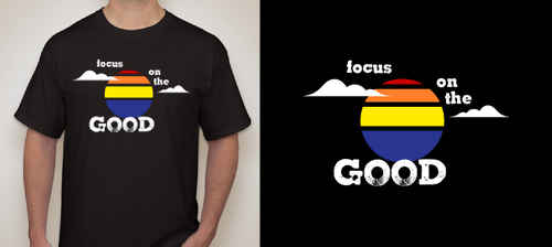 Happy t-shirt with the title 'T-shirt "Focus on the Good"'