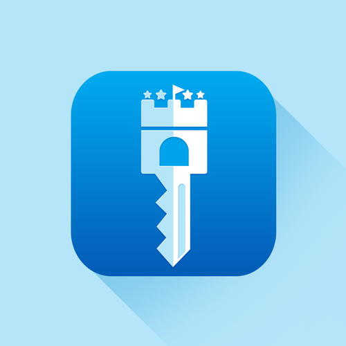 Castle design with the title 'Disney Hotel Reservation app'