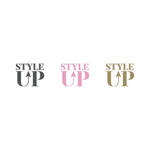 Gold and pink logo with the title 'Logo for unique retail concept'