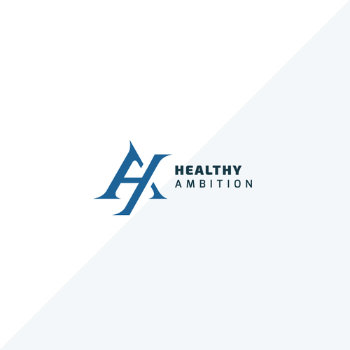 Impactful logo with the title 'Modern Logo for Online Fitness Brand : Healthy Ambition'