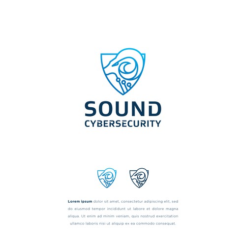 Goat brand with the title 'Sound Cybersecurity Logo'