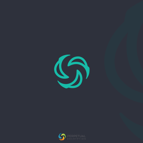 Collaboration design with the title 'Logo for Perpetual Encryption'