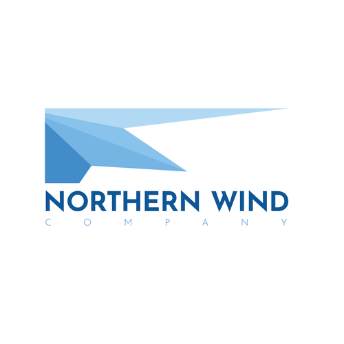 Cool brand with the title 'Northern Wind Company Logo'