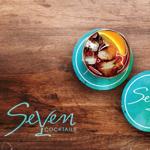 Cocktail logo with the title 'Logo for a cocktail bar'