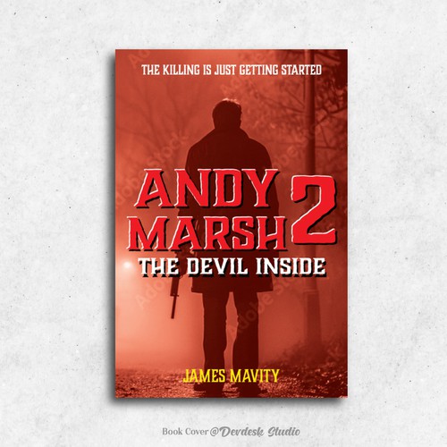 Devil design with the title 'Andy Marsh 2, The Devil inside eBook Cover'