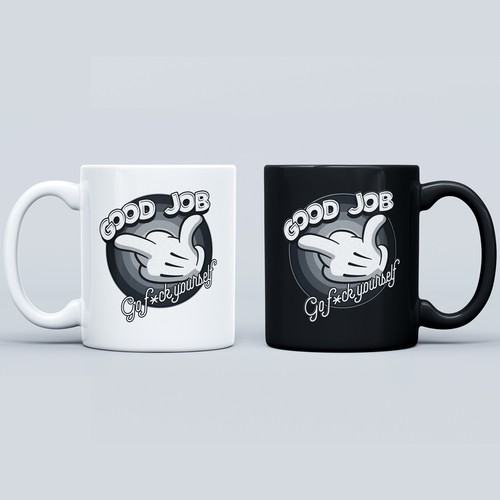 Humor illustration with the title 'Good F job'