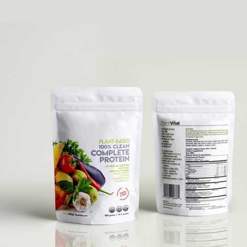 Nutrition packaging with the title 'NUTRITION SUPPLEMENT'