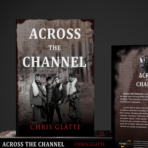 War book cover with the title 'Book cover for WW2 novel.'