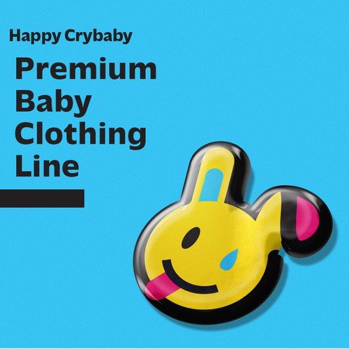 Emoji logo with the title 'Smiley bunny'