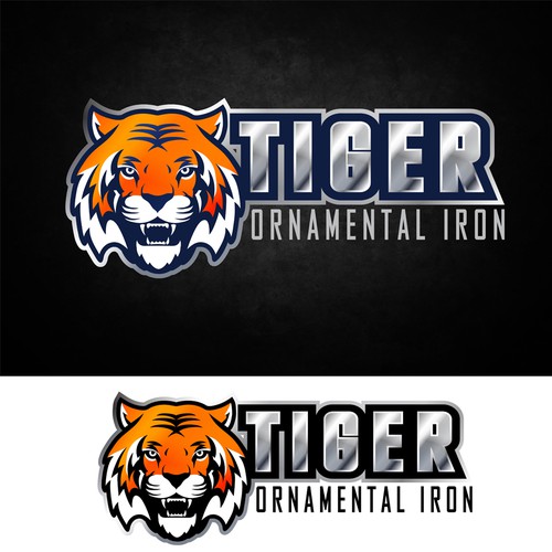 Iron logo with the title 'Tiger Ornamental Iron'