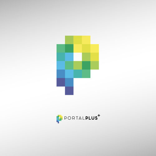 Pixel art design with the title 'logo concept for services company'