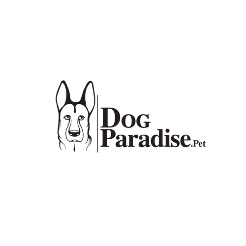 Can logo with the title 'dog paradise'