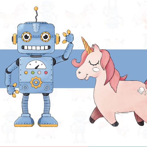 Cute artwork with the title 'Illustrations for childrens'