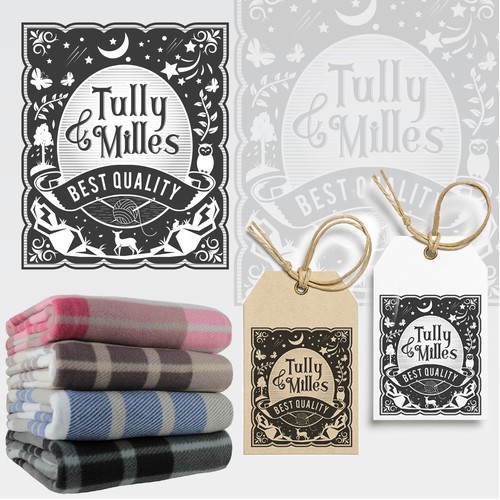 Tag design with the title 'Creative Vintage Logo / Label Design'
