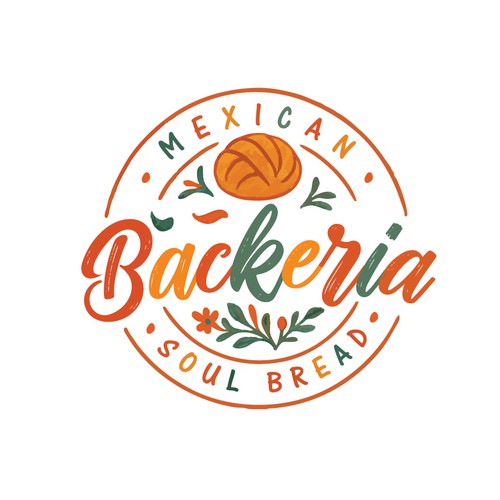 Bakery logo with the title 'Hand Crafted logo concept for Backeria'
