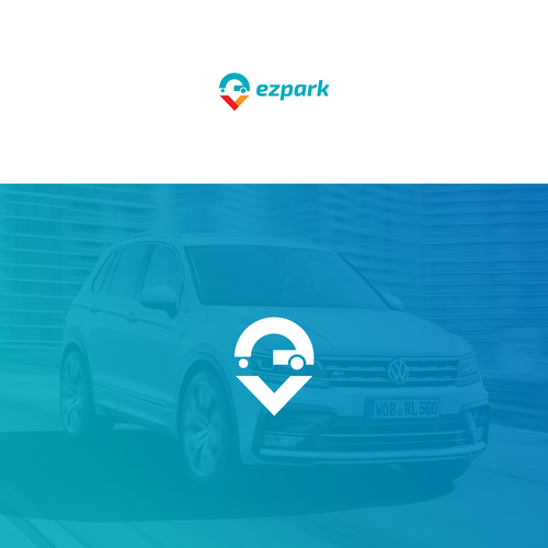 Parking logo with the title 'Parking app Logo'