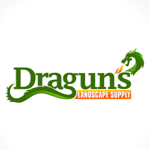 Dragon logo with the title ' Landscape Supply  logo'